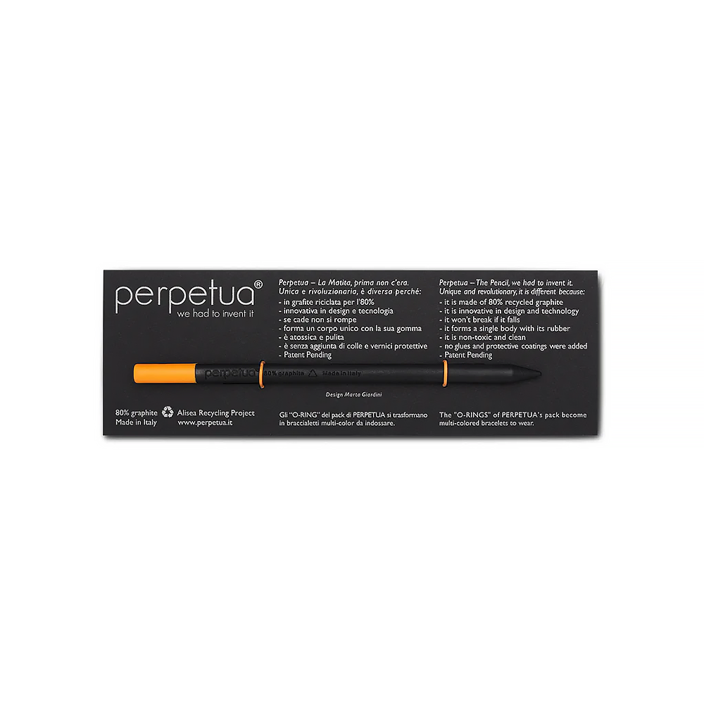 Perpetua Perpetua - Recycled Graphite Pencil - Orange