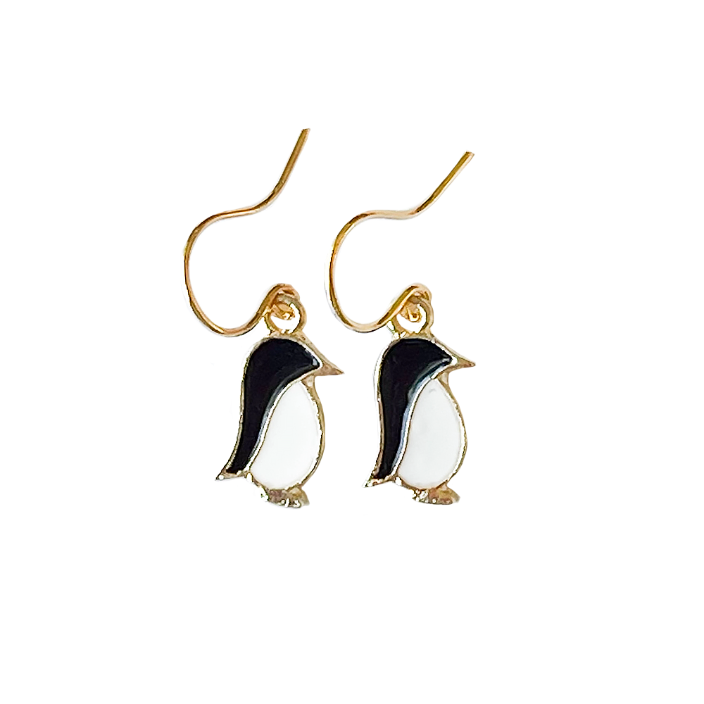 Nest Pretty Things Nest Pretty Things Tiny Penguin Charm Earrings