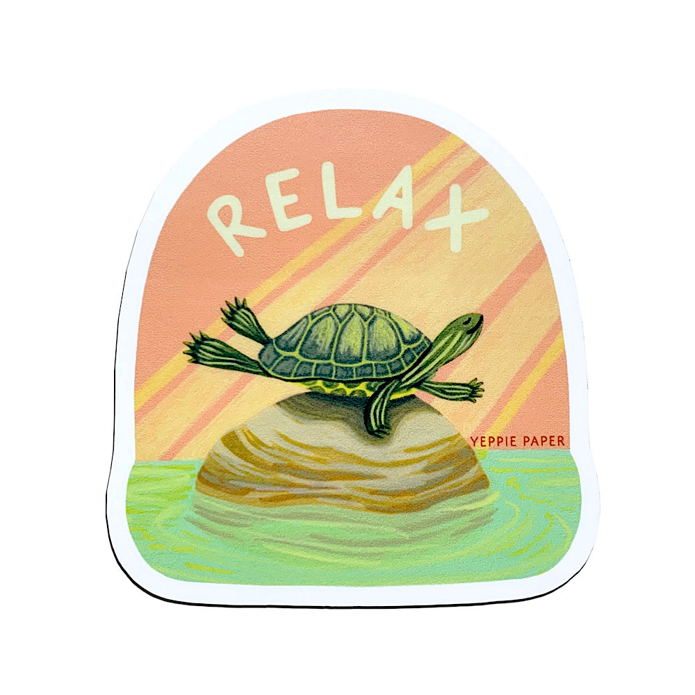 Yeppie Paper - Relax Turtle Sticker