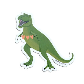 Yeppie Paper Yeppie Paper - T Rex Heart Sticker