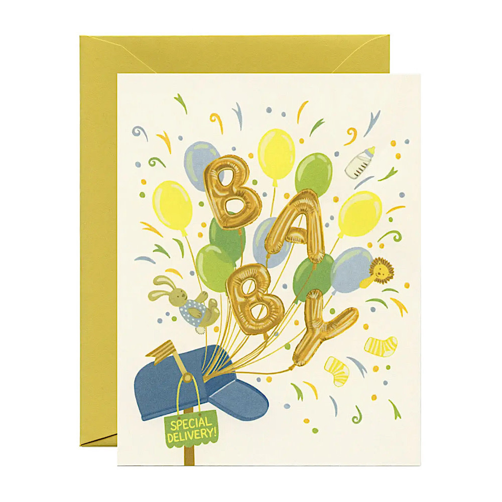 Yeppie Paper - Special Delivery Baby Card