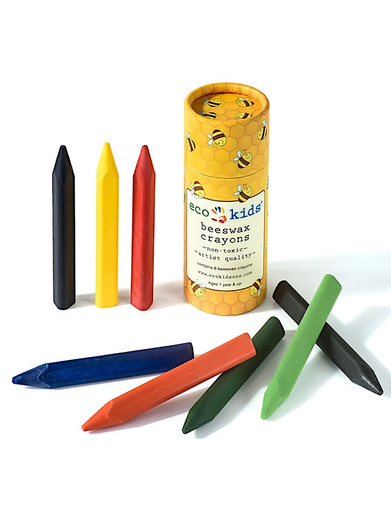 Eco-Kids Eco Kids - Triangle Beeswax Crayons - 8 Pack