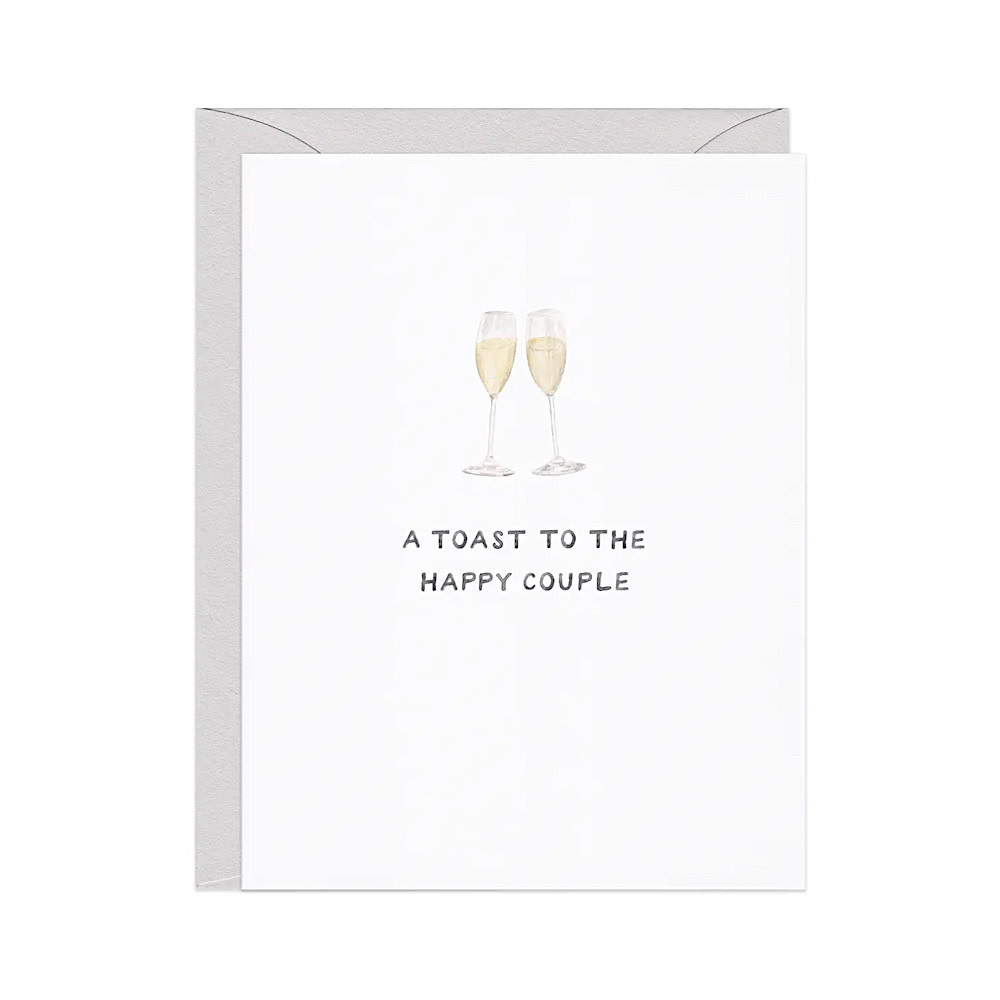 Amy Zhang - Champagne Toast Wedding Card