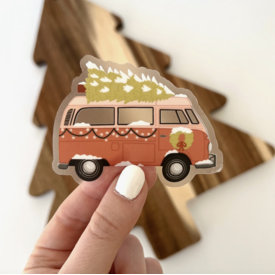 Elyse Breanne Design Elyse Breanne Design Sticker - Christmas Van