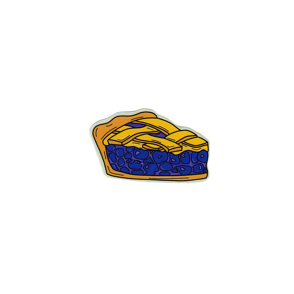 Stonedonut Design Stone Donut Designs - Blueberry Pie Slice Sticker
