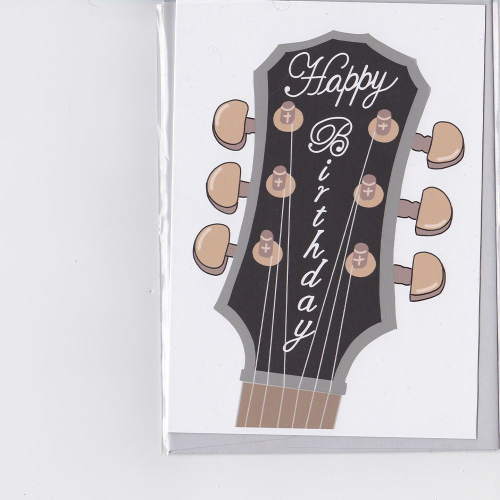 Stonedonut Design Stonedonut Designs - Guitar Happy Birthday Card