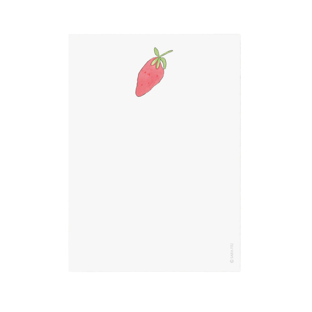 Sara Fitz - Notepad - Strawberry