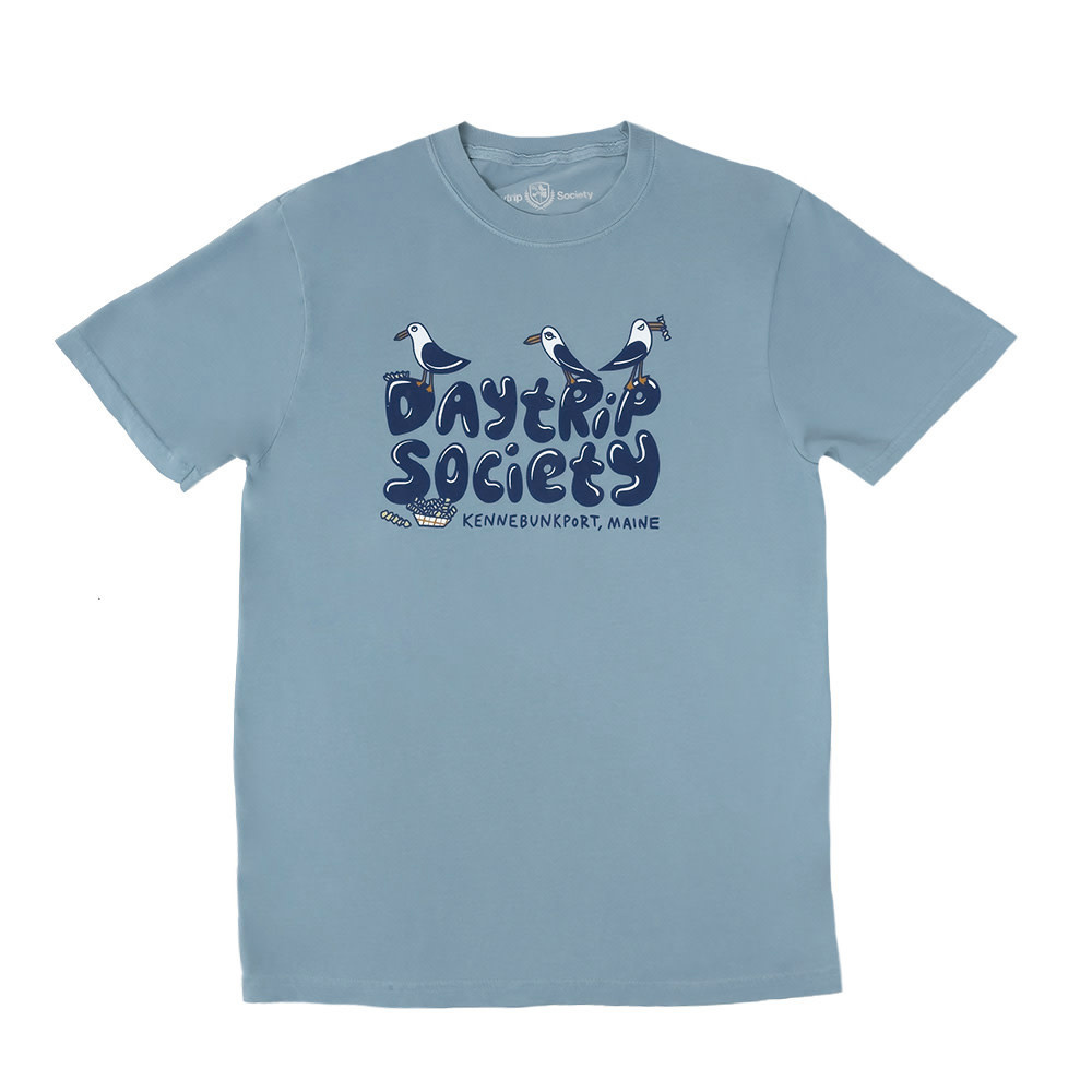Daytrip Society Daytrip Society - Seagulls Adult T-Shirt - Ice Blue