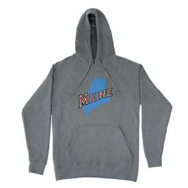 Daytrip Society Retro Maine Adult Hoodie - Heather Gray