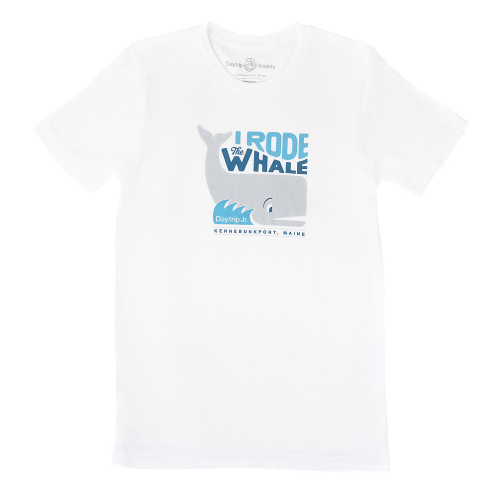 Daytrip Jr. - I Rode The Whale Adult T-Shirt - White