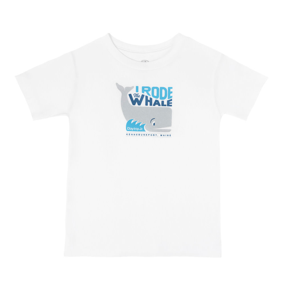 Daytrip Jr. - I Rode The Whale Kids T-Shirt - White
