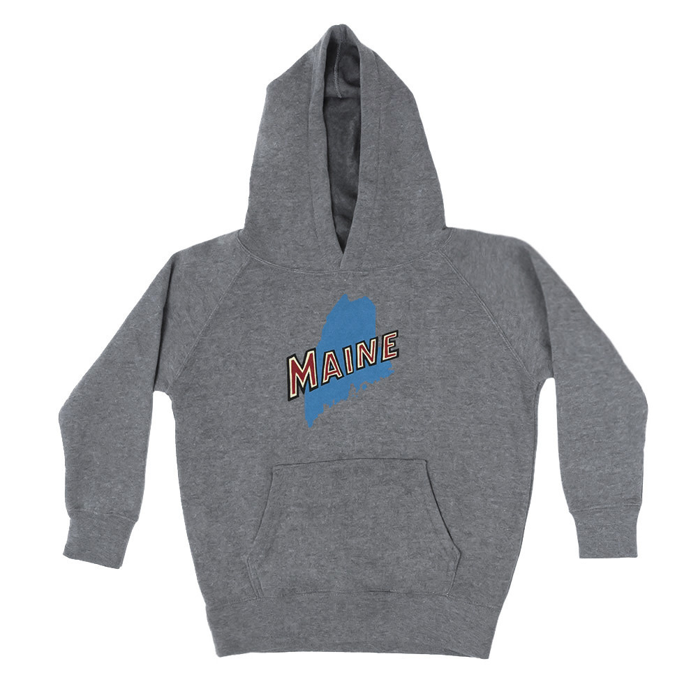Daytrip Society Daytrip Society - Retro Maine Kids Hoodie - Heather Gray