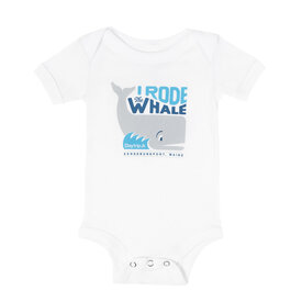 Daytrip Society Daytrip Jr. - I Rode The Whale Baby Onesie - White