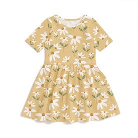 Winter Water Factory Winter Water Factory Alberta Dress - Daisies Yellow