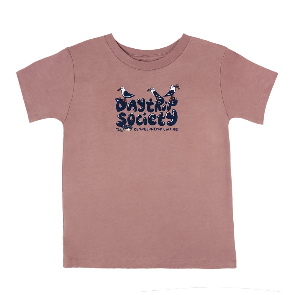 Daytrip Society Daytrip Society - Seagulls Kids T-Shirt - Mauve Heather