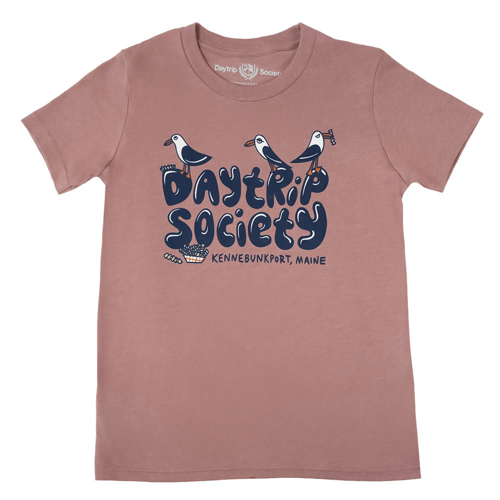 Daytrip Society Daytrip Society - Seagulls Youth T-Shirt - Mauve Heather