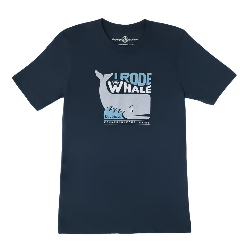 Daytrip Society Daytrip Jr. - I Rode The Whale Adult T-Shirt - Navy