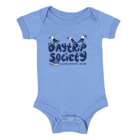 Daytrip Society Daytrip Society - Seagulls Baby Onesie - Blue Heather