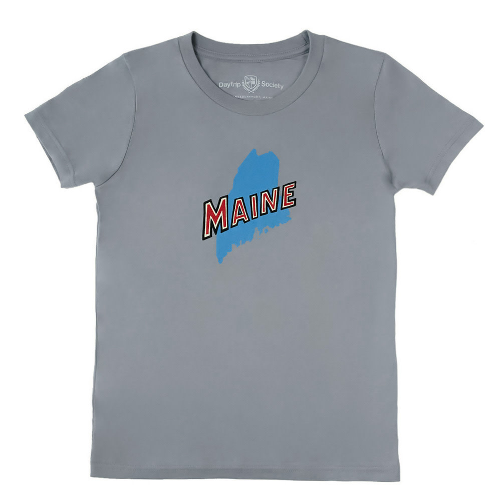 Daytrip Society Daytrip Society - Daytrip Society - Retro Maine Youth T-Shirt - Gray