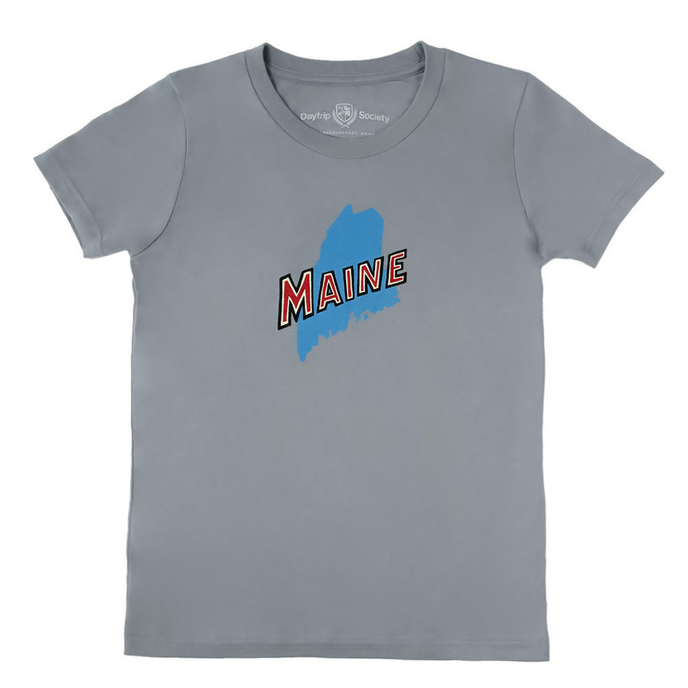 Retro Maine Youth T-Shirt - Gray