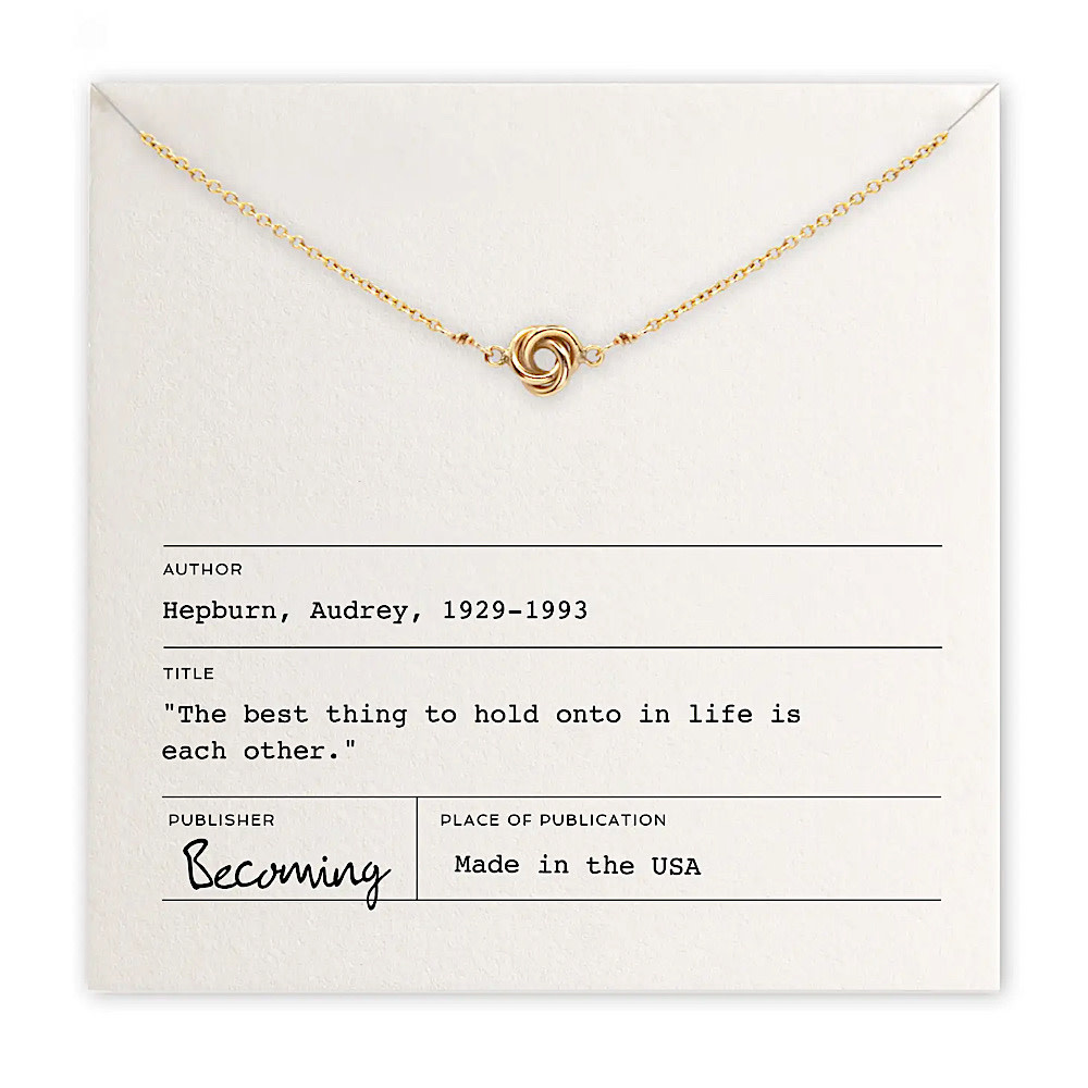 Becoming Jewelry Becoming Jewelry - 16" Necklace - Love Knot - Gold Fill