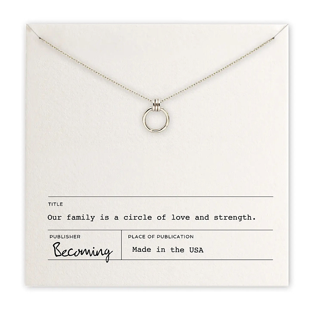 Becoming Jewelry Becoming Jewelry - Family Circle Necklace - Sterling Silver