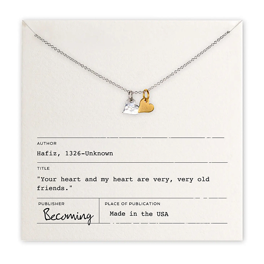 Becoming Jewelry - 18" Necklace - Tiny Hearts - Mixed Metal