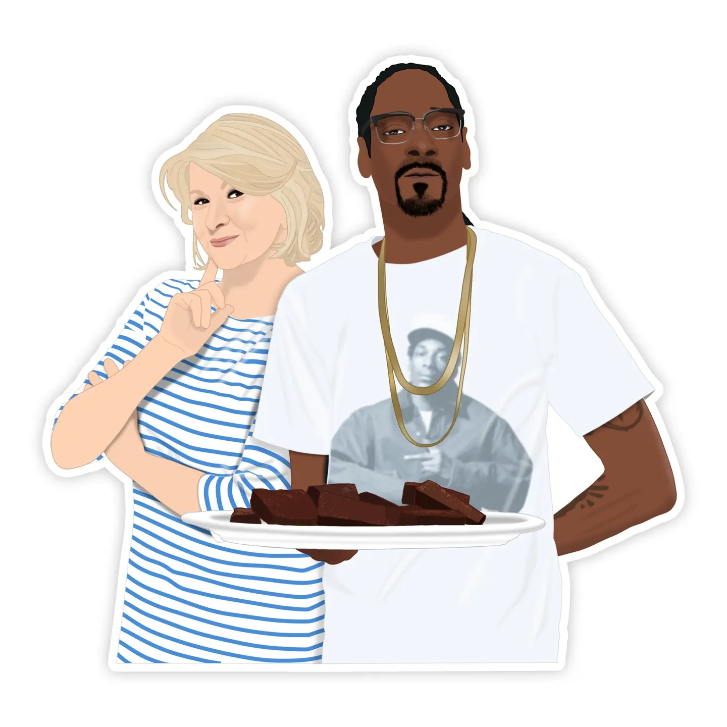 Shop Trimmings Sticker - Martha Stewart and Snoop Dogg