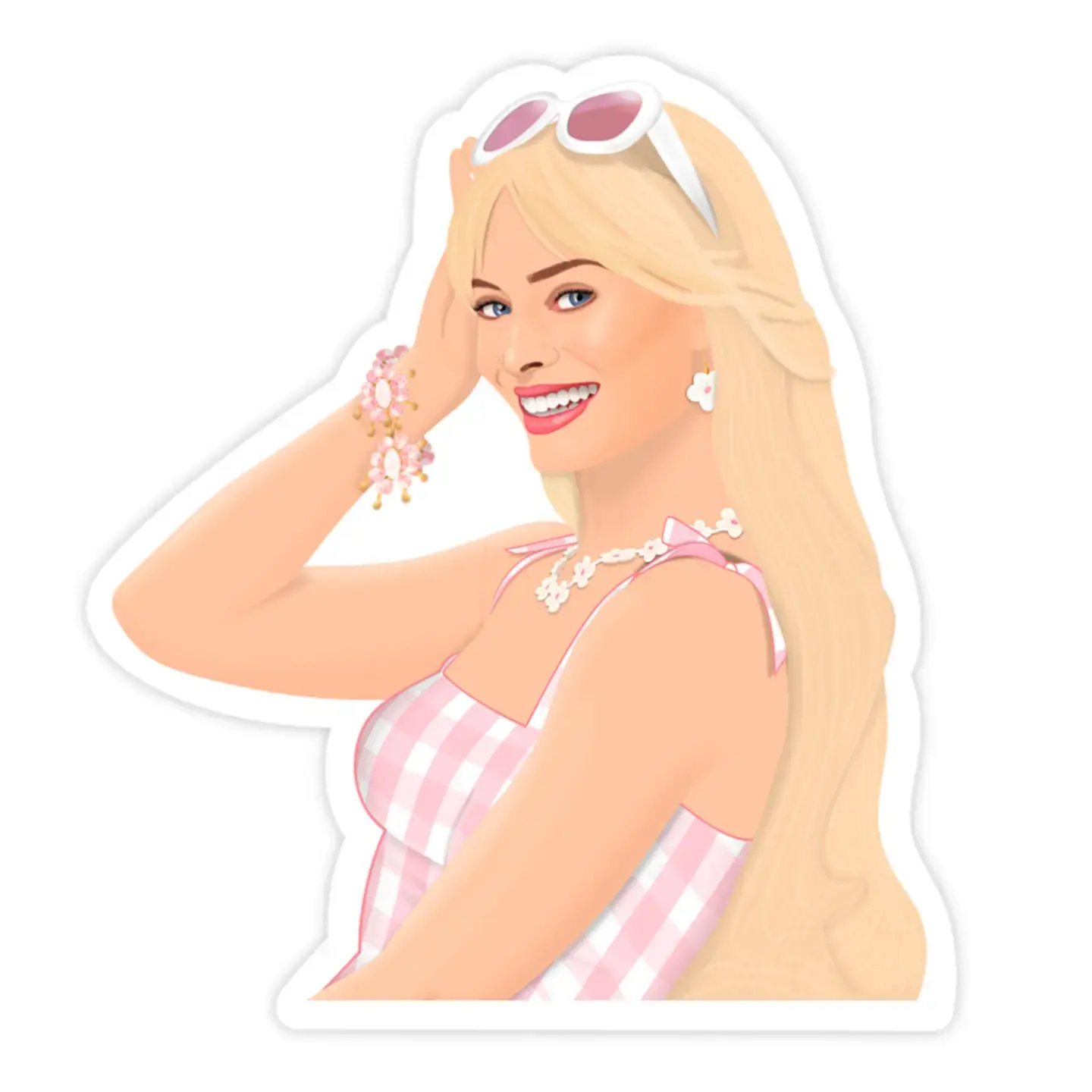 Beach Barbie Margot Robbie Sticker