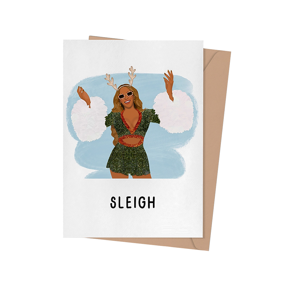 Shop Trimmings Shop Trimmings Card - Beyoncé Sleigh Christmas