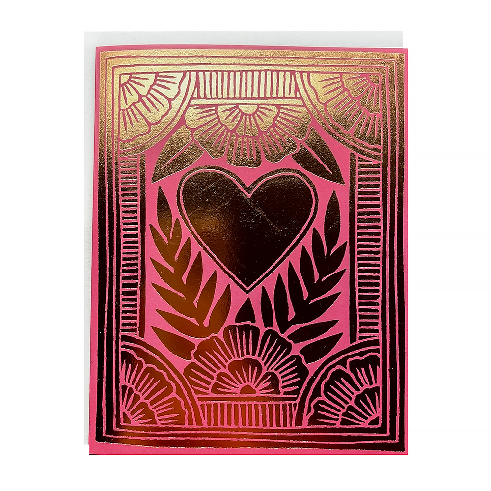 Katharine Watson - Heart - Foil Stamped Card