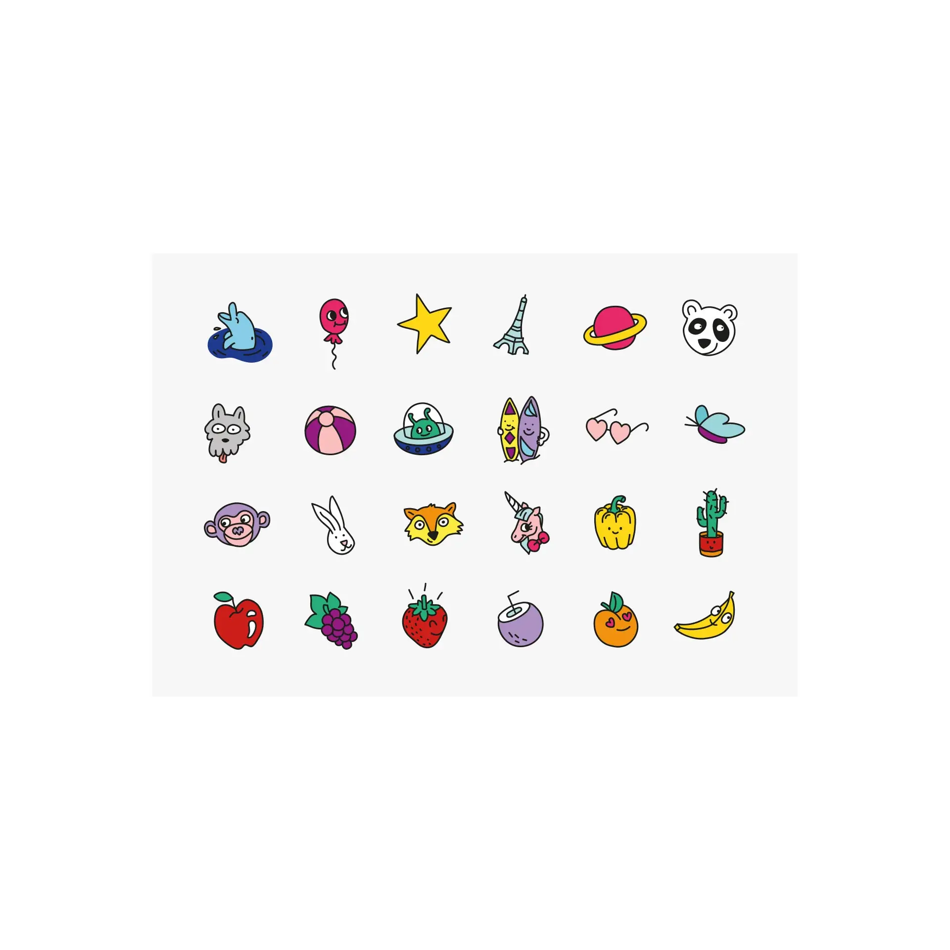 Nailmatic - Nail Polish 2 Pack With Stickers - Pop