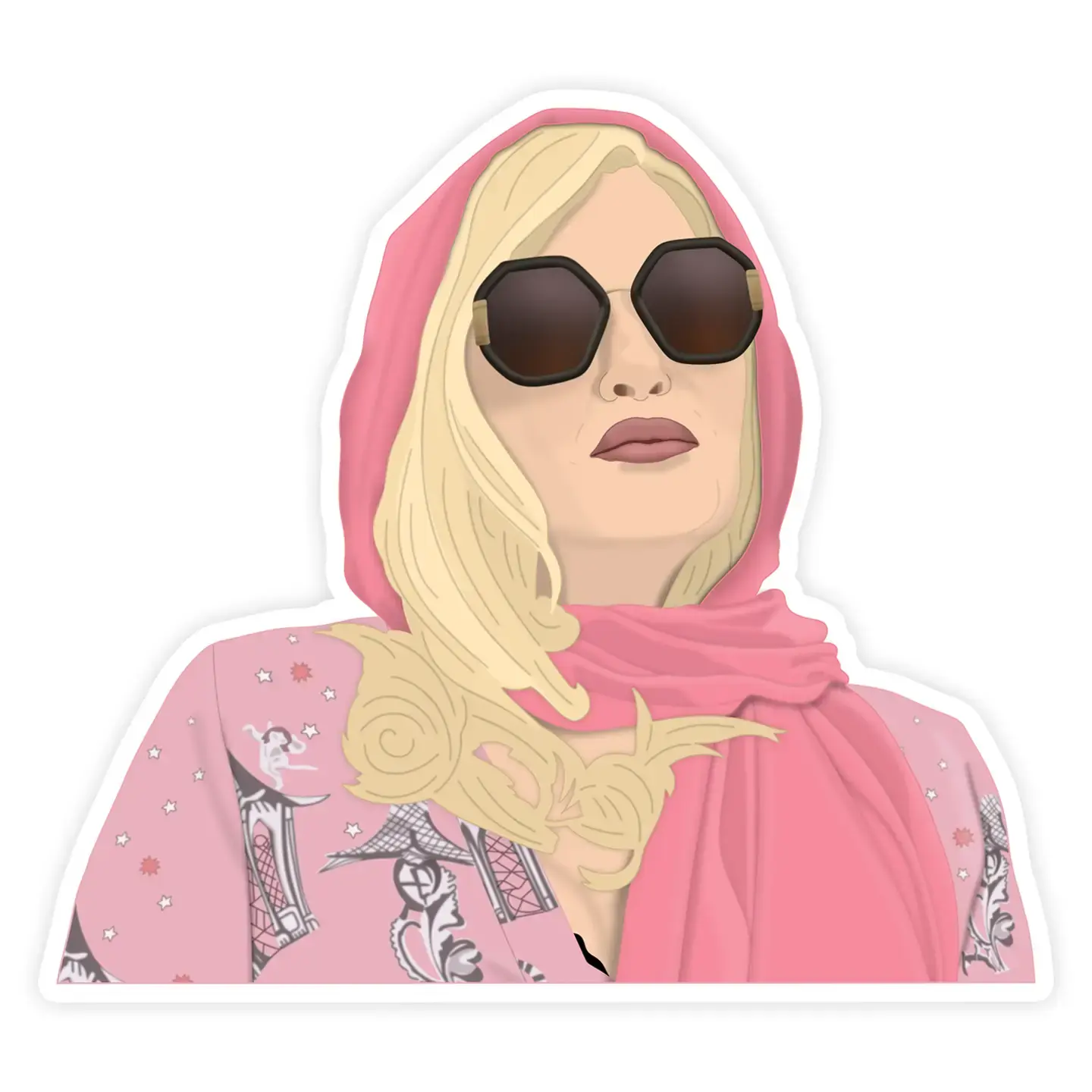 Shop Trimmings Sticker - Jennifer Coolidge White Lotus