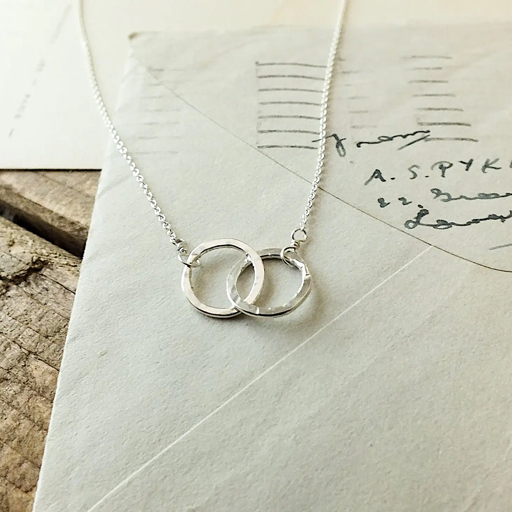 Becoming Jewelry - Joined for Life Necklace (Intertwined Circles) - Sterling Silver