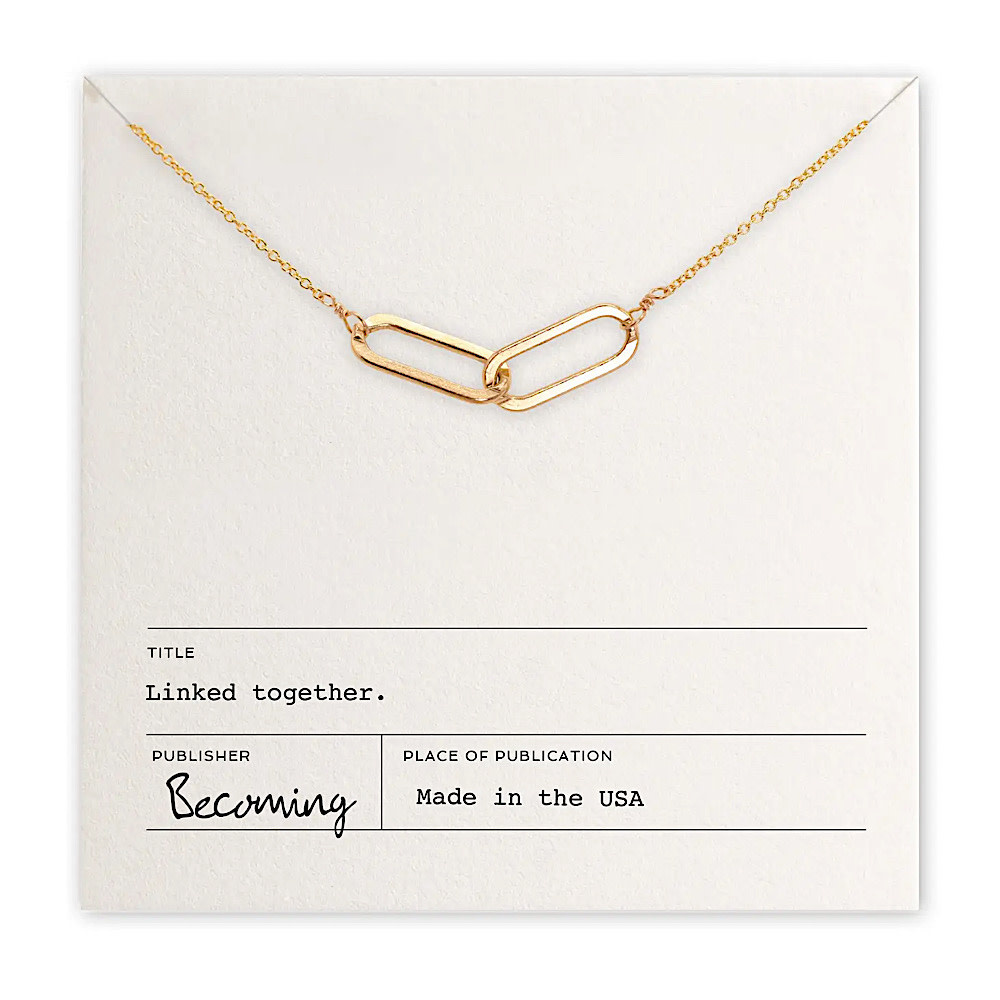 Becoming Jewelry - Linked Together Necklace - Gold Fill