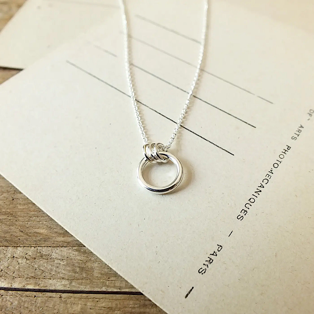Becoming Jewelry - Family Circle Necklace - Sterling Silver