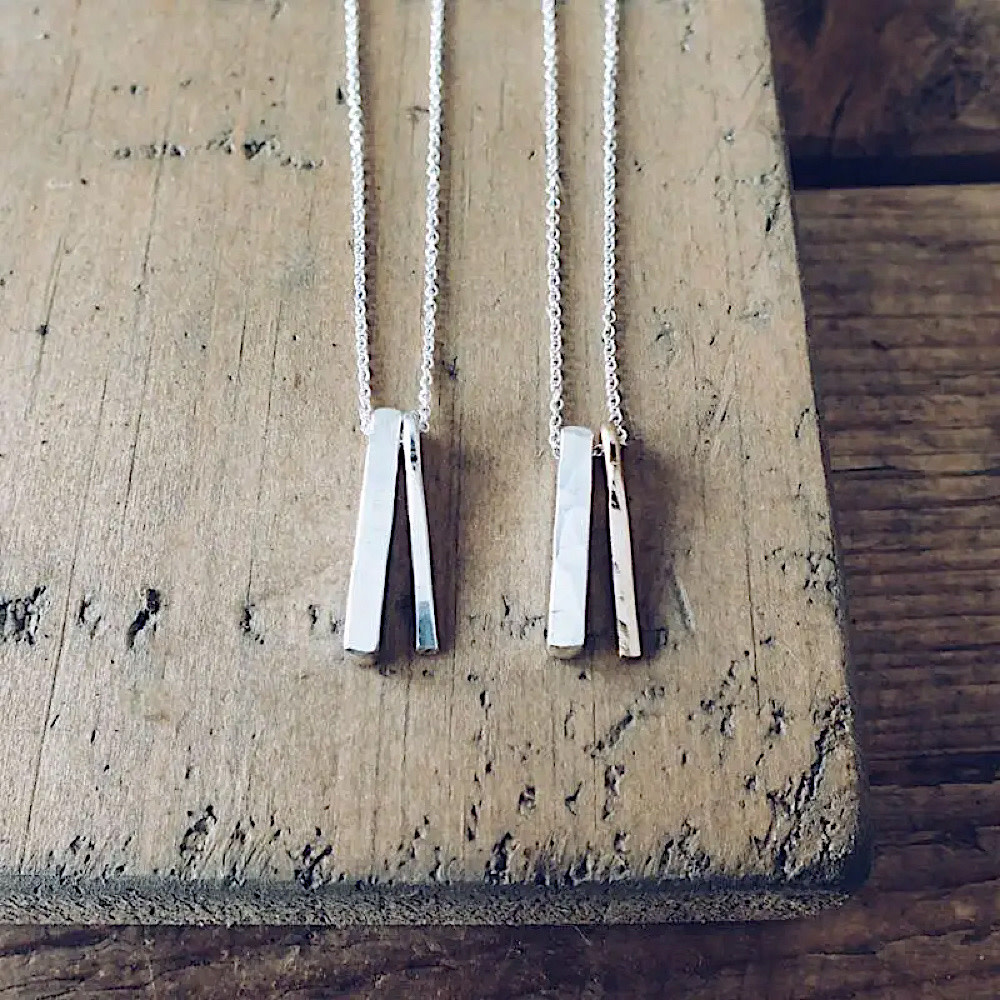 Becoming Jewelry - 18" Necklace - Through Thick & Thin - Mixed Metal