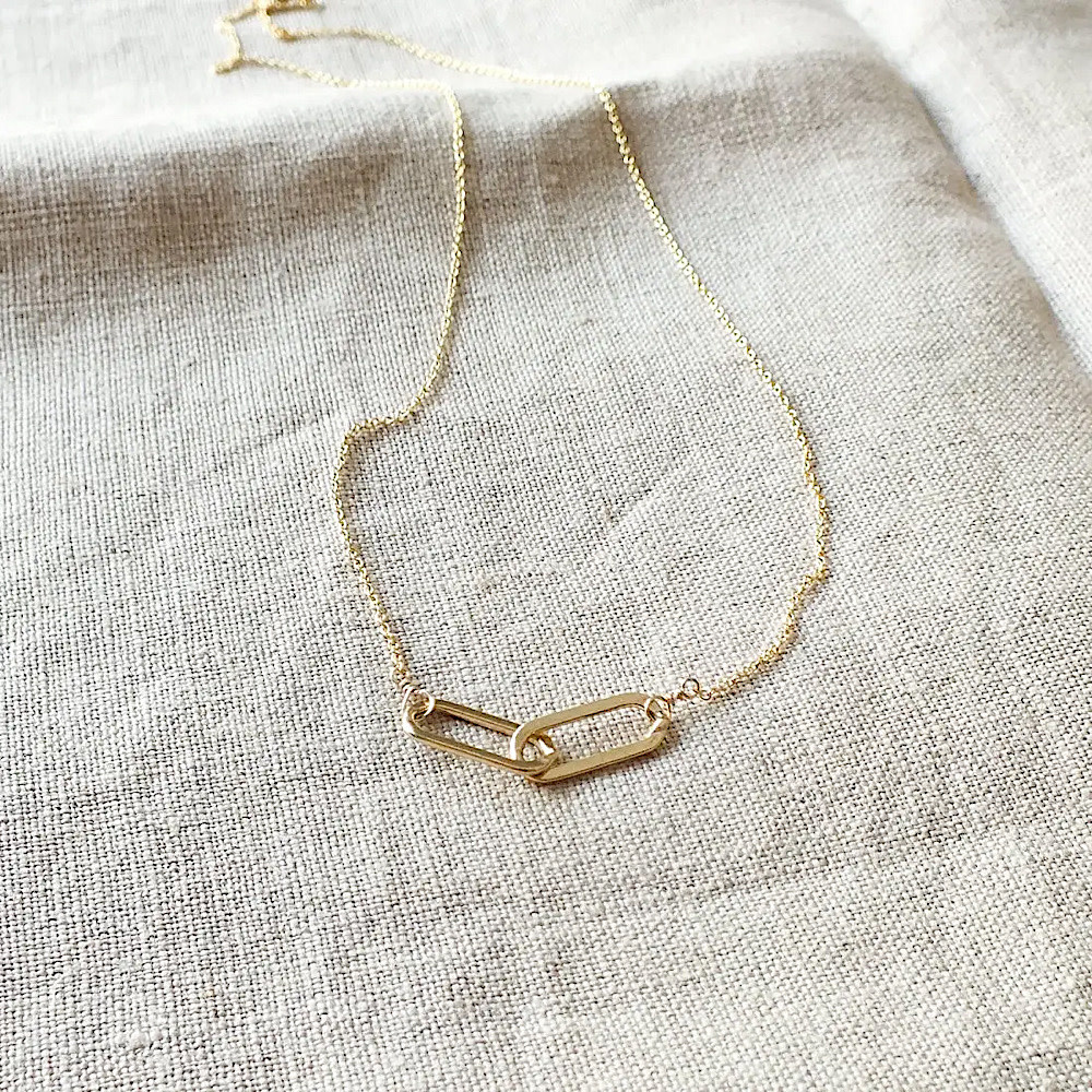 Becoming Jewelry - 16" Necklace - Linked Together - Sterling Silver