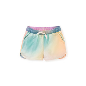 Tea Collection Tea Collection Tie Waist Shorts - Rainbow Gradient