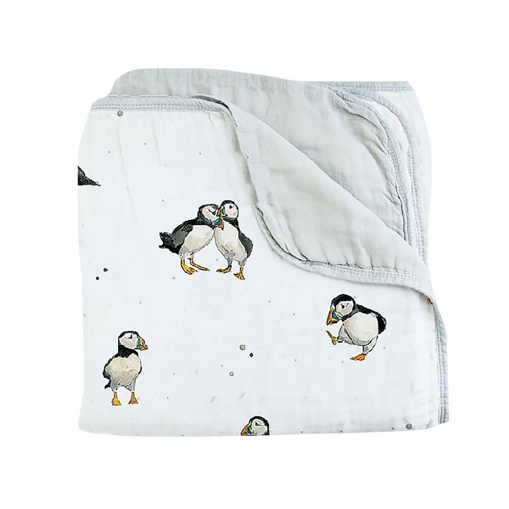 Emmy+Olly - Puffin Muslin Quilt