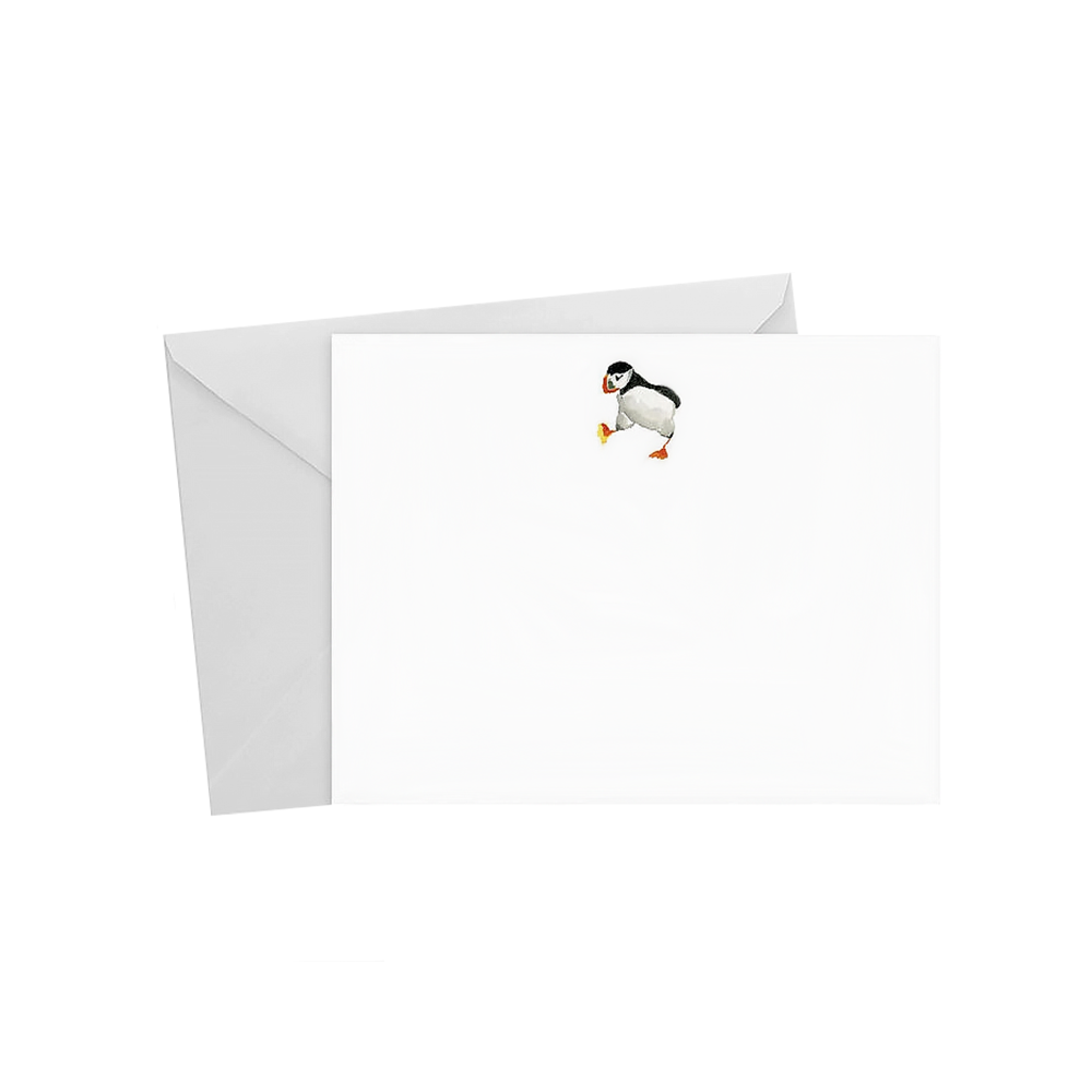 Emmy+Olly - Flat Note Set of 10 Cards - Puffin