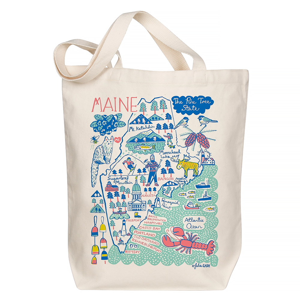 Morado Designs Morado Designs Tote - Maine Boutique Map