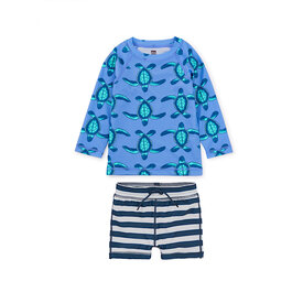 Tea Collection Tea Collection Rash Guard Baby Swim Set - Nesting Sea Turtles