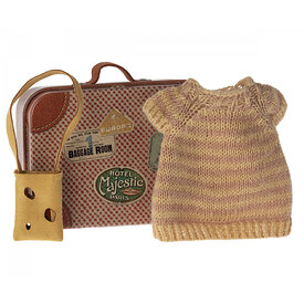 Maileg Maileg Big Sister Mouse - Knitted Dress & Bag in Suitcase