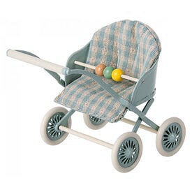 Maileg Maileg Baby Mice Stroller - Mint