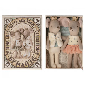 Maileg Maileg Mouse - Royal Twins Mice - Little Sister & Brother in Box