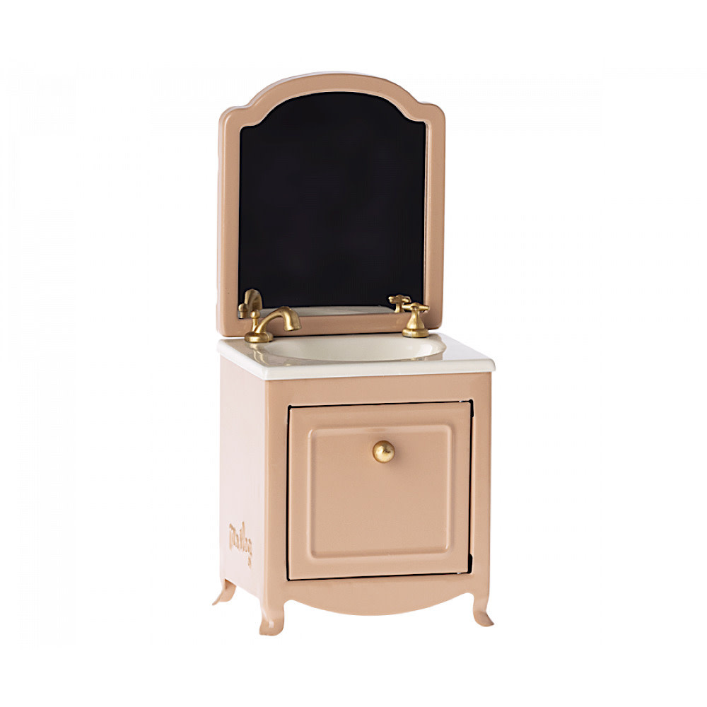 Maileg Maileg Sink Dresser w/ Mirror - Dark Powder