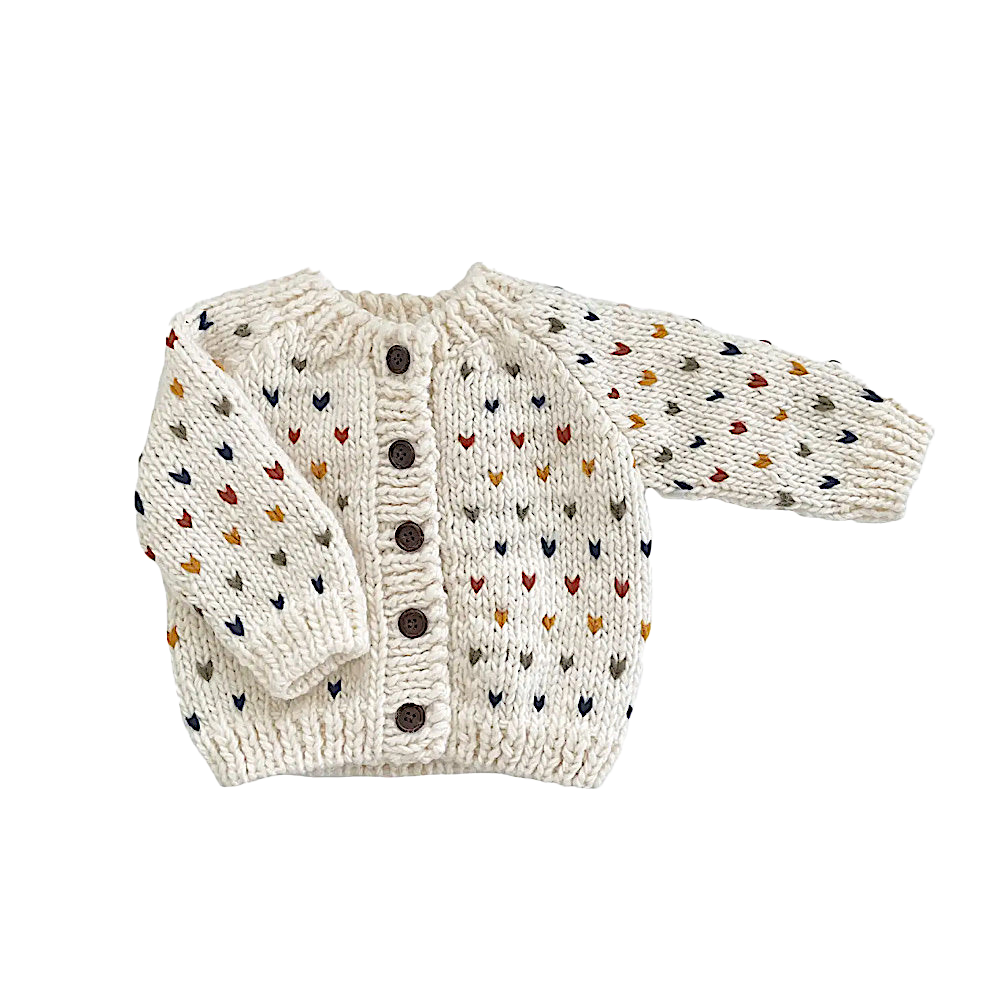 The Blueberry Hill Baby Sawyer Cardigan - Retro