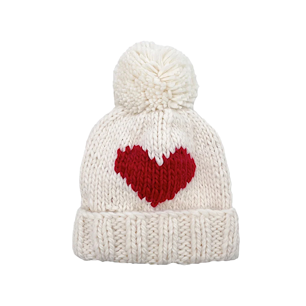 The Blueberry Hill Baby Red Heart Beanie