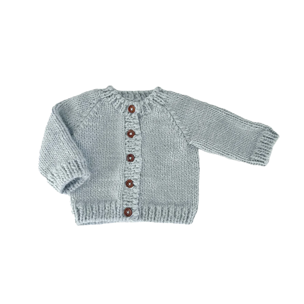 The Blueberry Hill Classic Cardigan - Bowie Grey